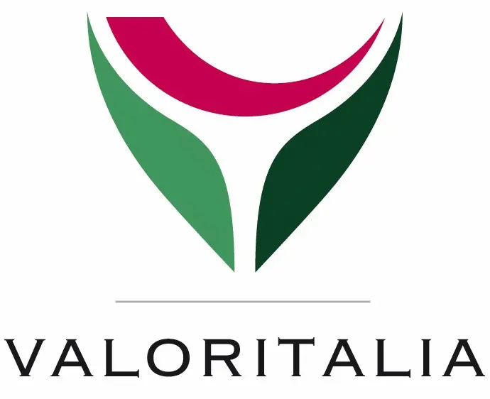 Logo of Valoritalia with a stylized green and red design above the name.